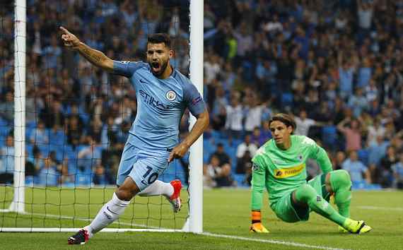 阿圭罗帽子戏法，曼城4-0大胜