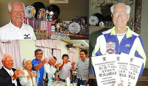 90岁选手龟滨敏夫