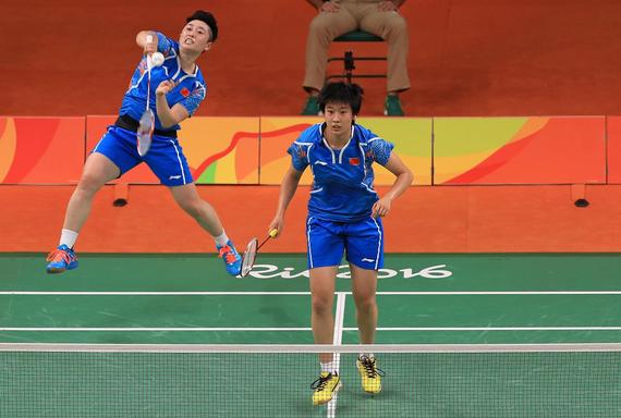里约奥运会上，唐渊渟与于洋搭档获得女双第4名