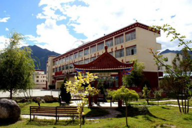 "阳光排舞进校园"活动来到了西藏林芝市八一中学