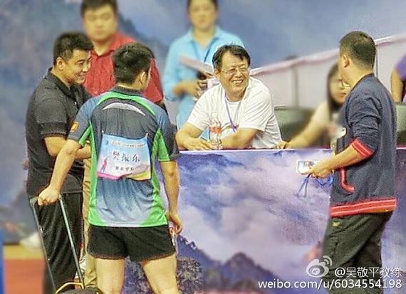 吴敬平教练和几位弟子