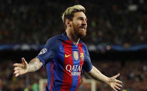 梅西帽子戏法 巴萨4-0大胜曼城