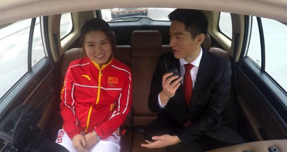 张梦雪接受采访