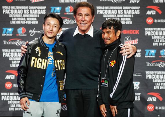 邹市明帕奎奥称重过关 准备迎战明日巅峰对决