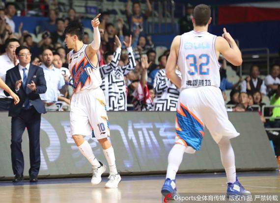 上海队与新疆同样6连胜仍居榜首