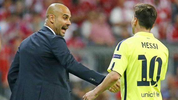 梅西和瓜迪奥拉