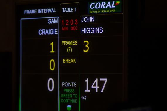 希金斯轰出第八杆147分