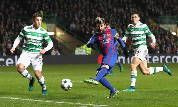 梅西首开纪录瞬间