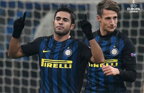 埃德尔庆祝进球