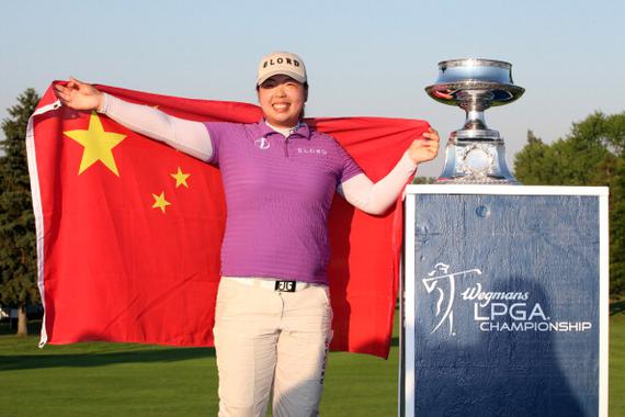 2012年冯珊珊在美国LPGA锦标赛中夺冠（资料图）