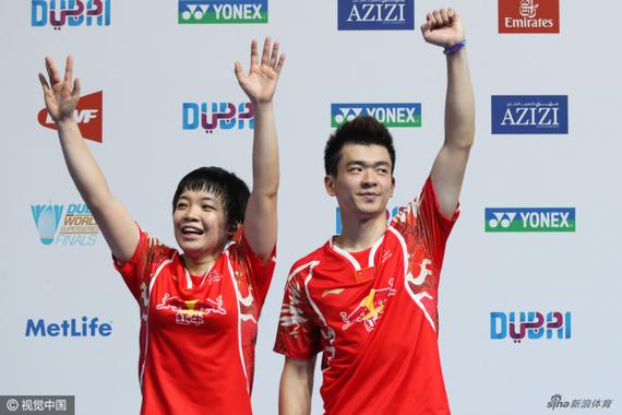 陈清晨搭档郑思维混双夺冠