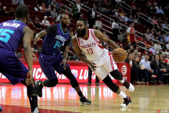 哈登40+15+10火箭九连胜