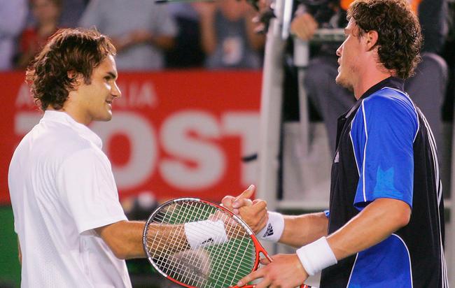 2005年费德勒不敌萨芬