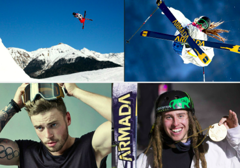 部分选手照片（左：Gus Kenworthy右：Henrik Harlaut）