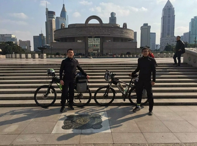大三男生寒假环太湖骑行，5天6个城市，行程516.5公里。