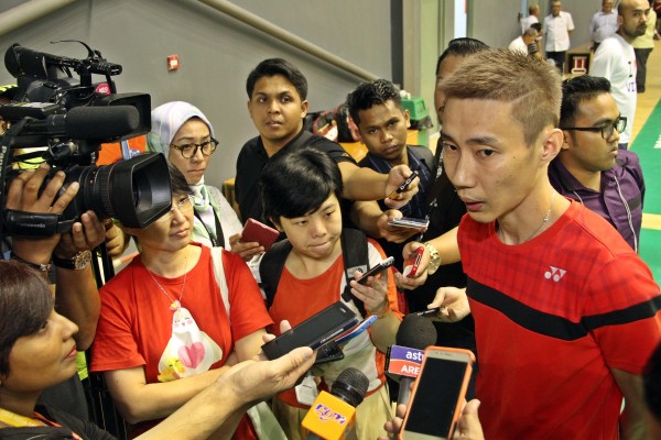 李宗伟接受采访