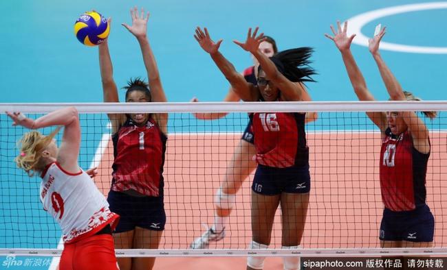 美国女排获得里约奥运会铜牌