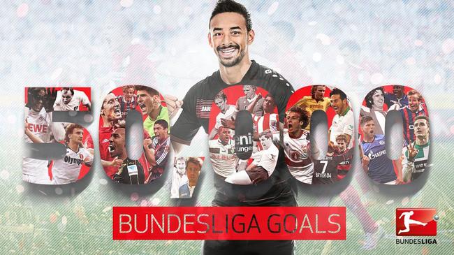 贝拉拉比打进德甲历史第50000球