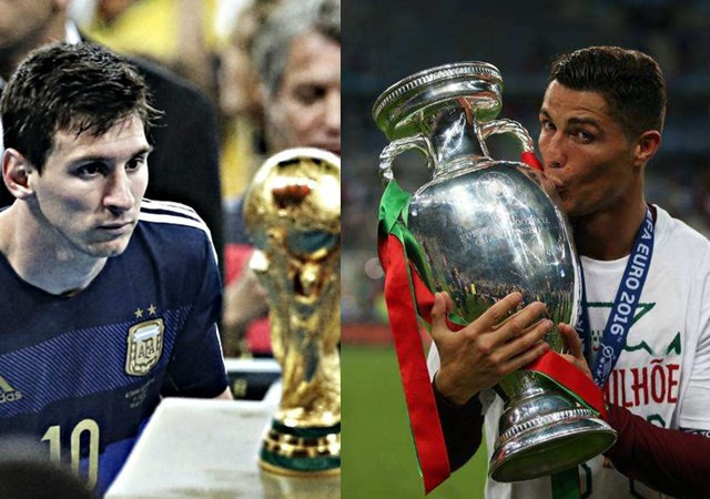 梅西C罗还没实现大满贯