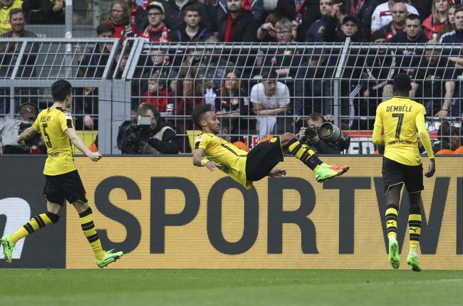 奥巴梅扬空翻庆祝