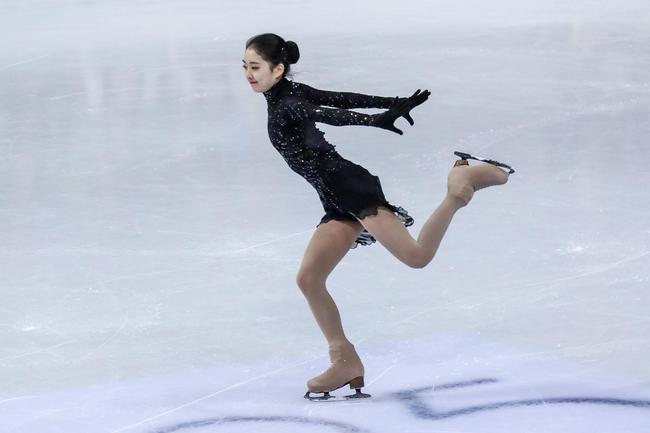 李子君在比赛中