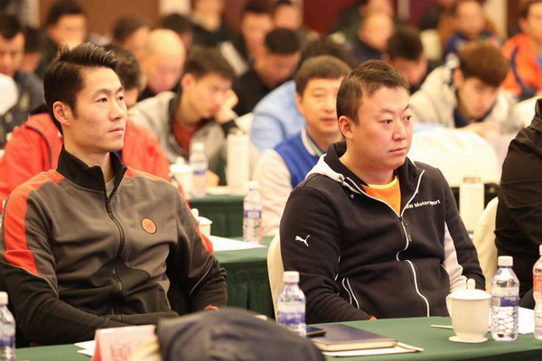 马琳出席竞聘会