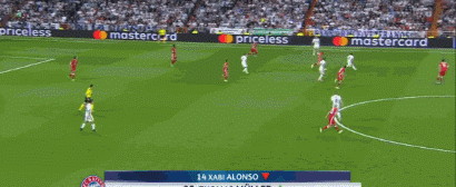 穆勒未能在中场防住卡塞米罗