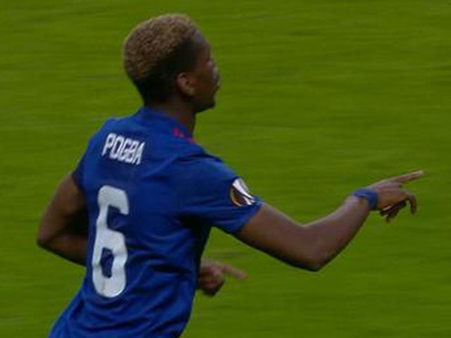 博格巴左脚抽射破门