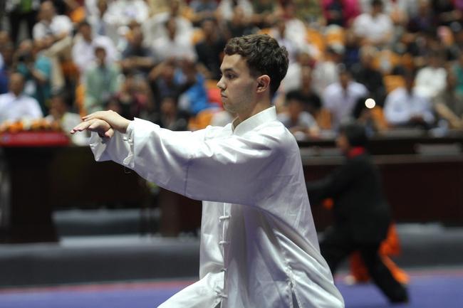 中国-徐州国际武术大赛现场的外国选手