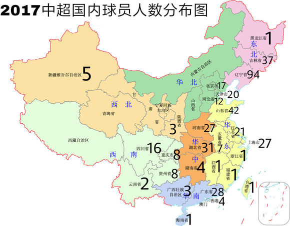 球员人口全国前4输送4国足主力足球强省何时回归中超