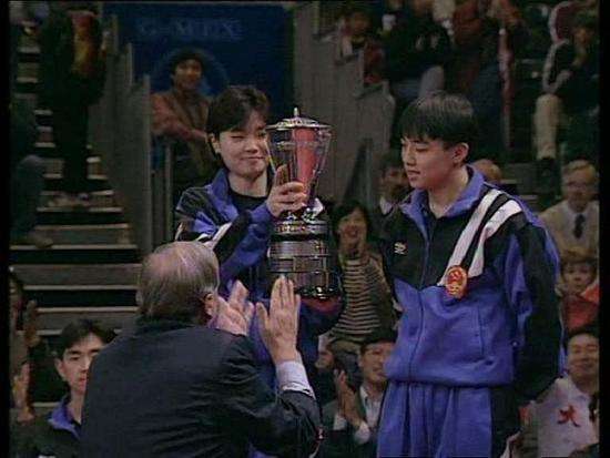 刘国梁曾是世乒赛混双冠军