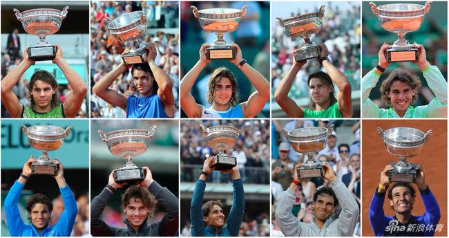 纳达尔法网实现十冠王