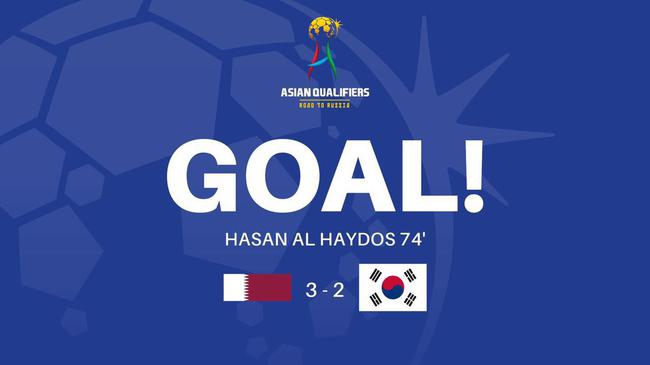 卡塔尔3-2战胜韩国