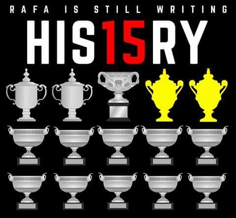 纳达尔15个大满贯冠军