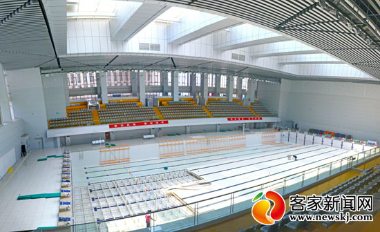 章江游泳馆场馆维护工作完成