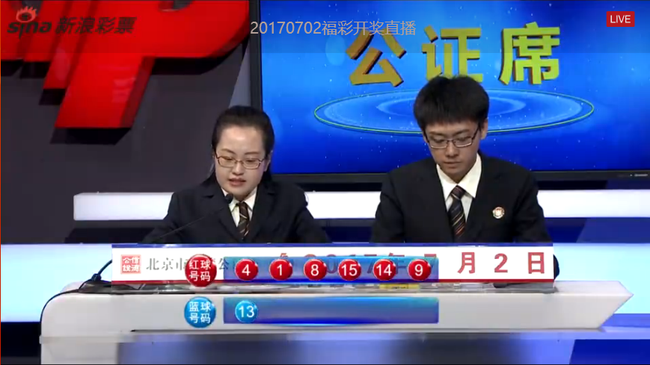 双色球开奖现场