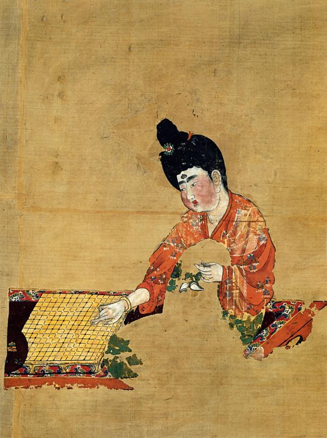 唐代《围棋仕女图》