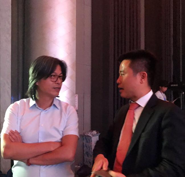 张玉宁父亲在发布会现场