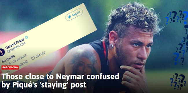 曝内马尔仍然想离队