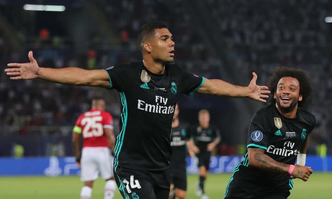 卡塞米罗庆祝进球