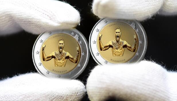 爱尔兰发行2欧元UFC名将麦格雷戈纪念币