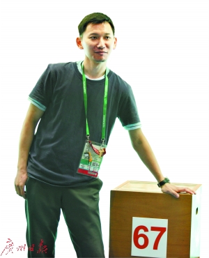 石晶期盼着4年后重返家乡参赛。特派全媒体记者 孙嘉晖 摄