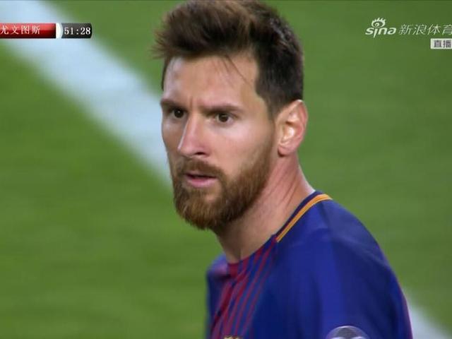 梅西双响巴萨3-0尤文