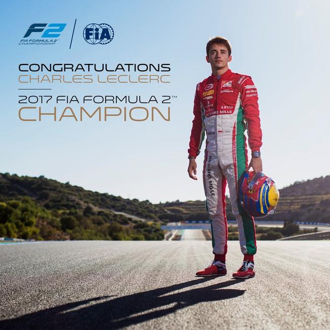 勒克莱尔加冕2017FIA F2年度冠军