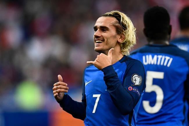 格列兹曼庆祝进球