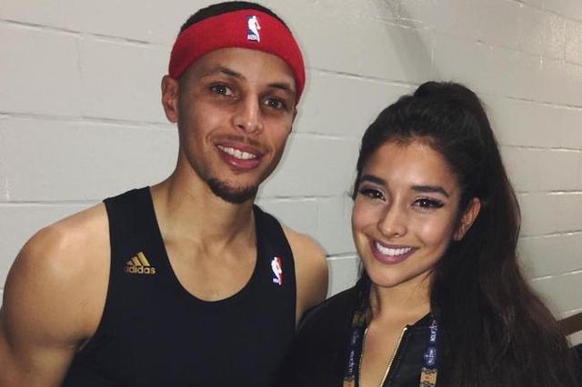 库里与国王老板女儿阿佳丽