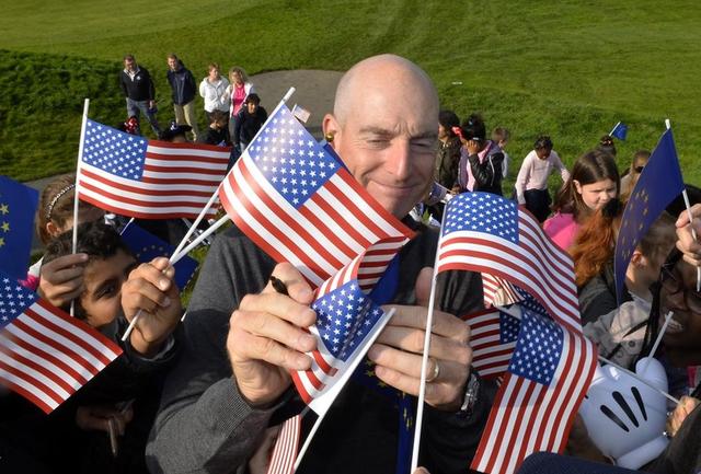 莱德杯美国队队长福瑞克亮相法国