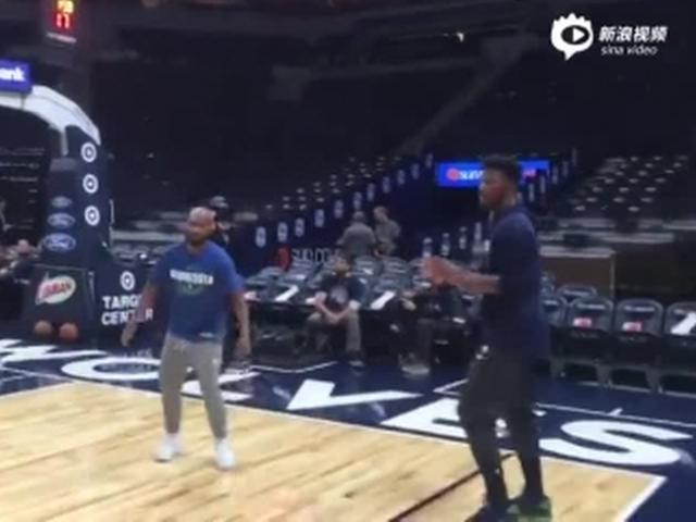 巴特勒回归赛场训练底角三分