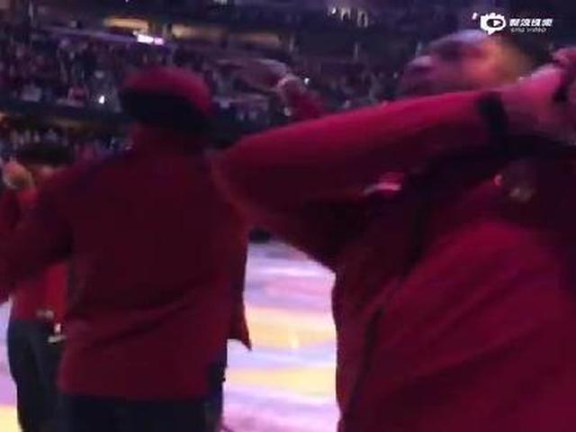 骑士入场各类招呼动作