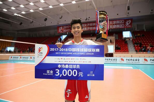 张景胤获得本场比赛MVP